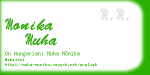 monika muha business card